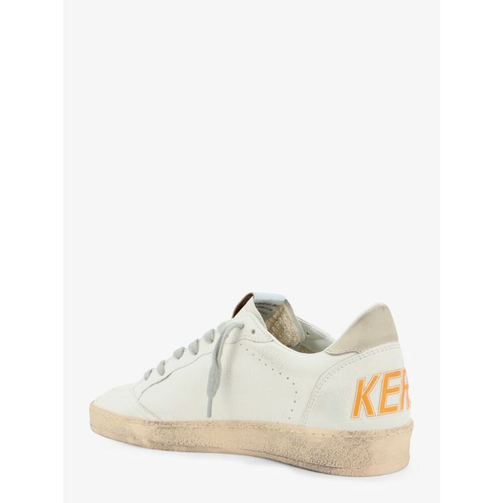 Golden Goose Deluxe Brand Men Ballstar Leather Sneakers With Iconic Side Logo - Picture 3 of 5